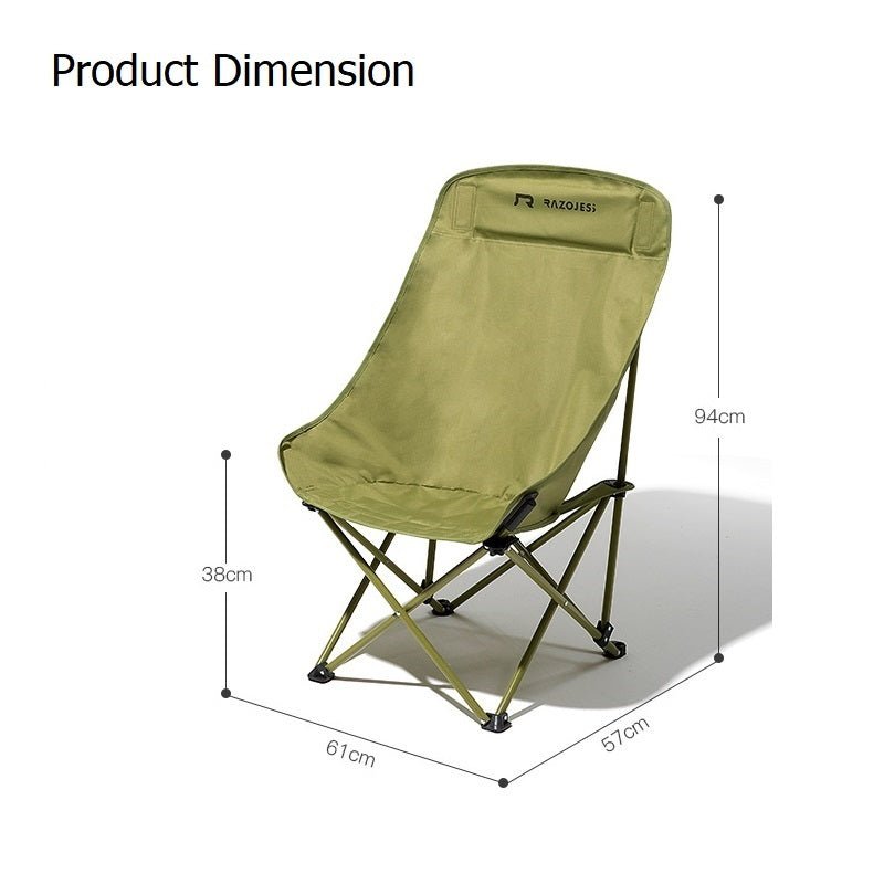 Enlarged High-Back Moon Chair – Sky Blue, view 2