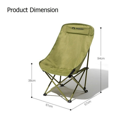 Enlarged High-Back Moon Chair – Sky Blue, view 2