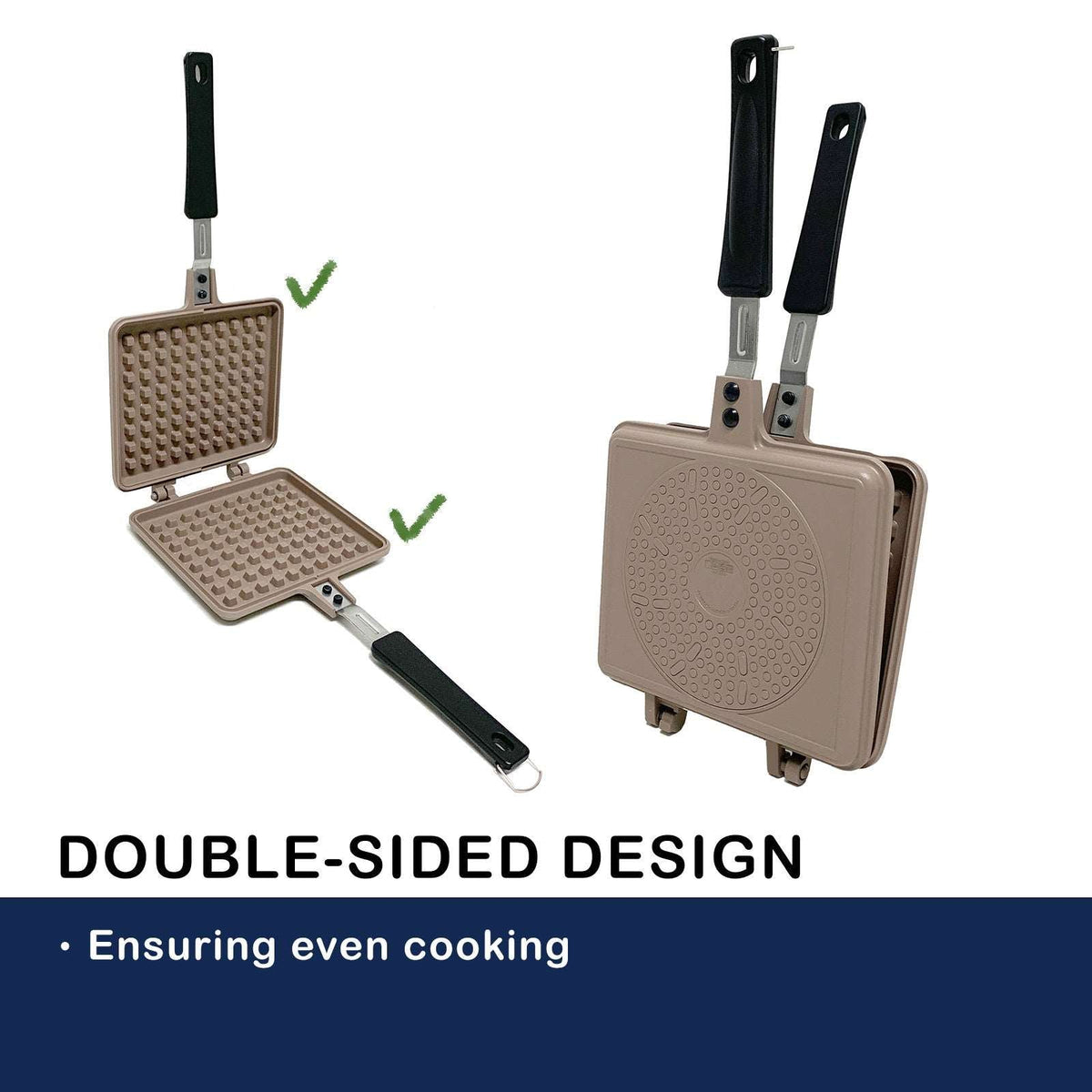Giorno Felice Double-Sided Waffle Pan - Non-Stick, view 3