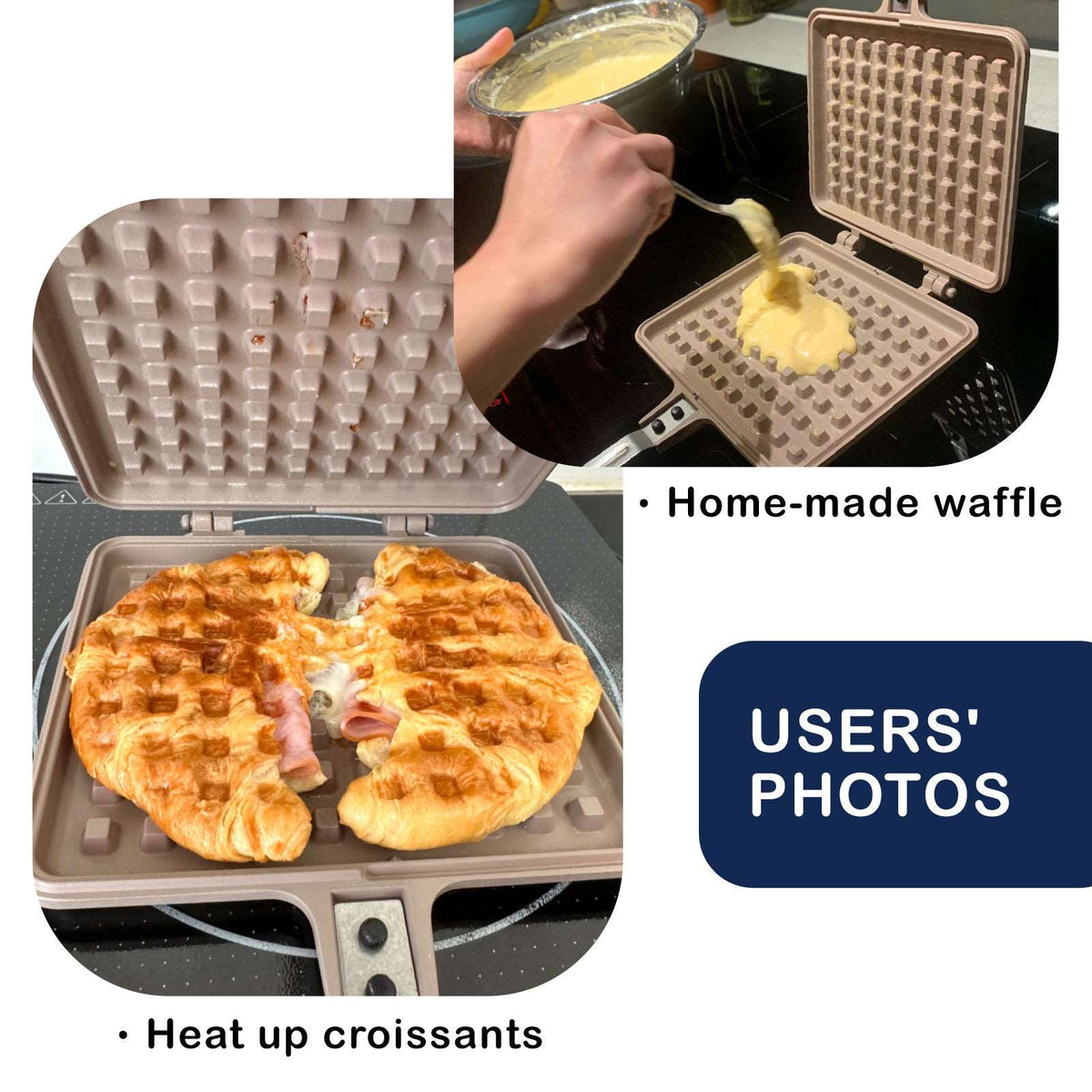Giorno Felice Double-Sided Waffle Pan - Non-Stick, view 5