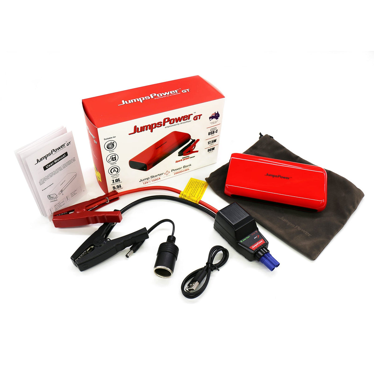 JumpsPower GT 1500A 12V Jump Starter, view 3