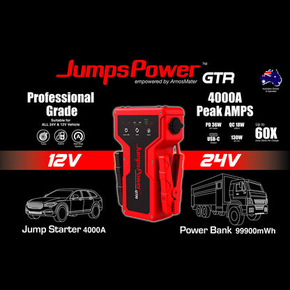 JumpsPower GTR 4000A 12V/24V Jump Starter, view 2