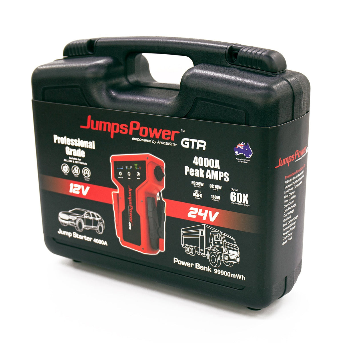 JumpsPower GTR 4000A 12V/24V Jump Starter, view 5