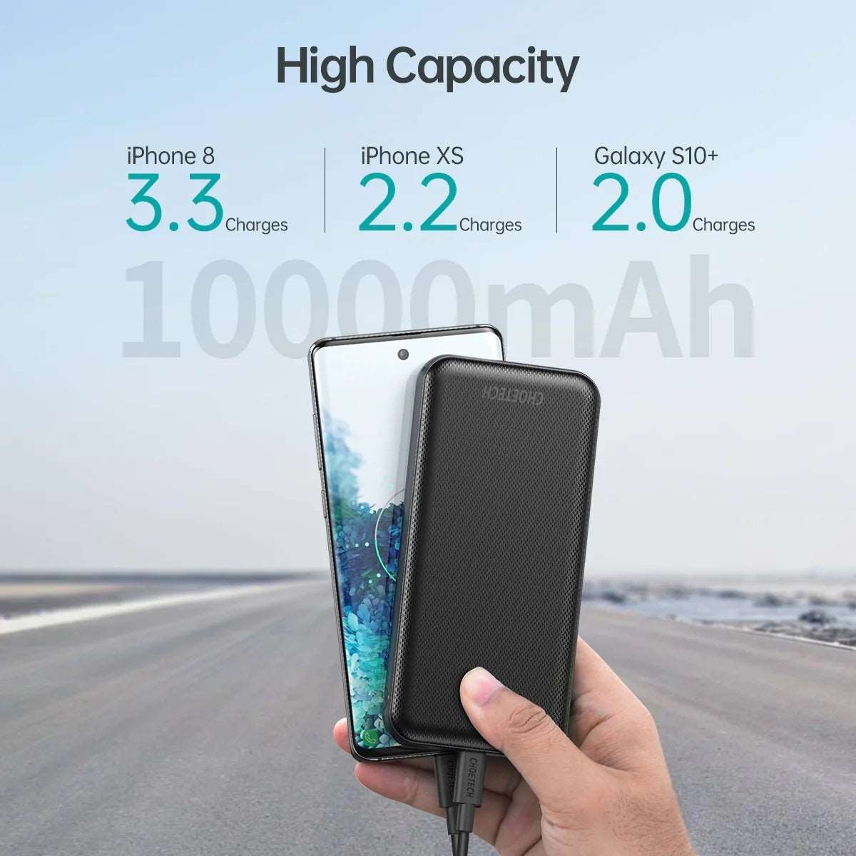 CHOETECH B627 10,000mAh PD 18W Power Bank, view 4