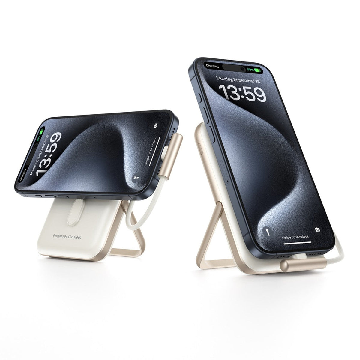 CHOETECH 10,000mAh 20W Wireless Power Bank + Stand, view 2