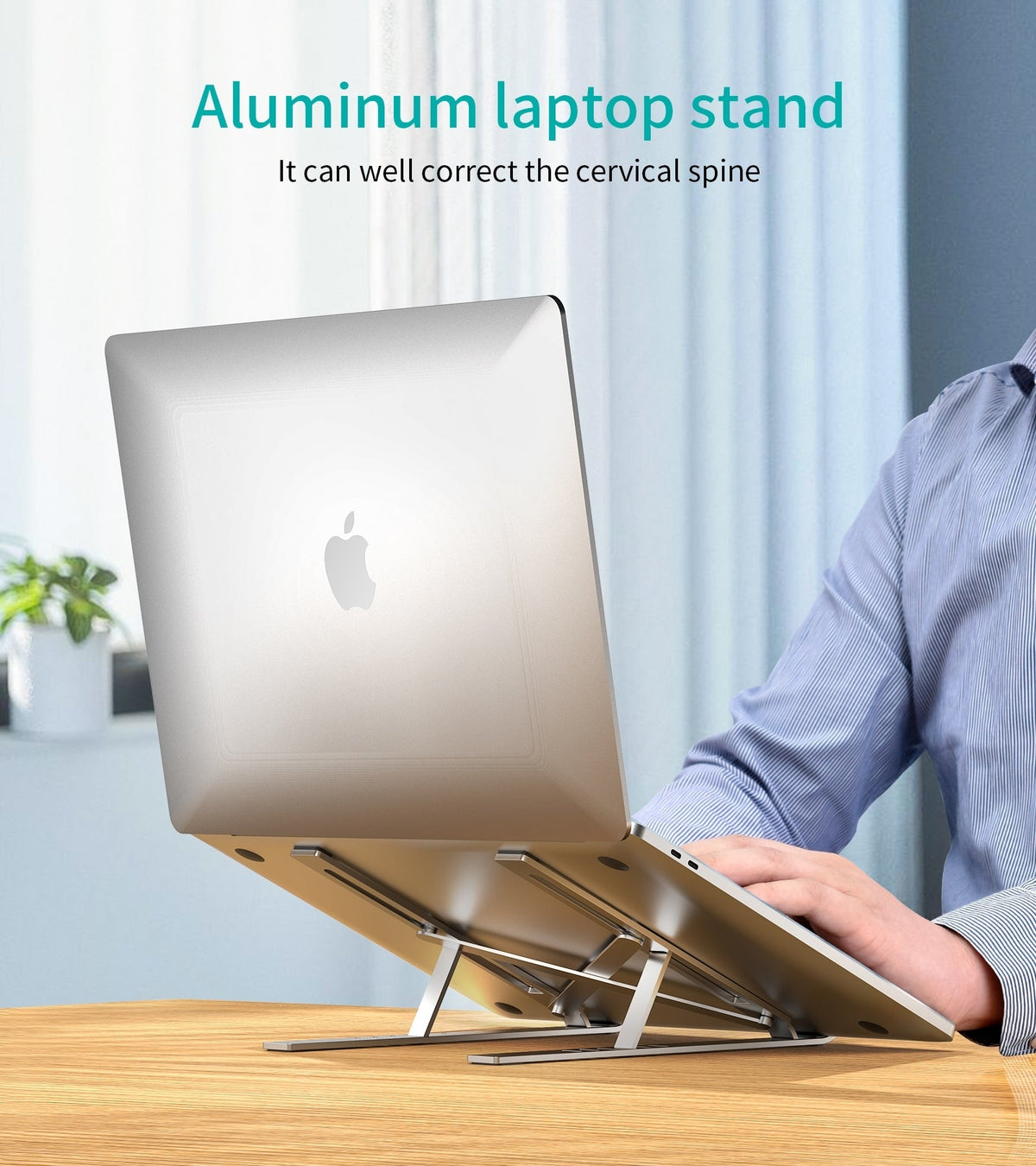 CHOETECH Foldable Aluminium Laptop Stand H045-SL, view 6
