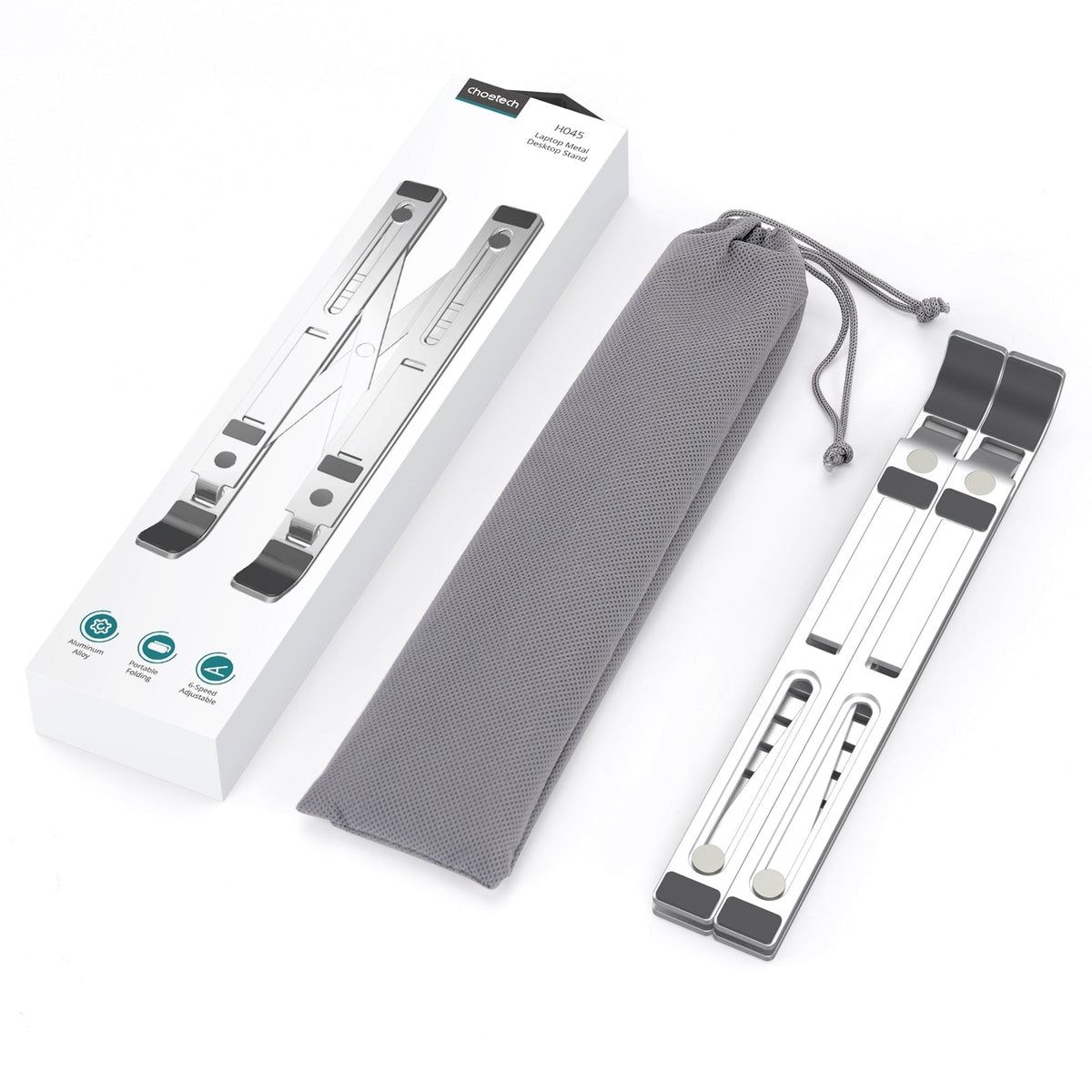 CHOETECH Foldable Aluminium Laptop Stand H045-SL, view 7