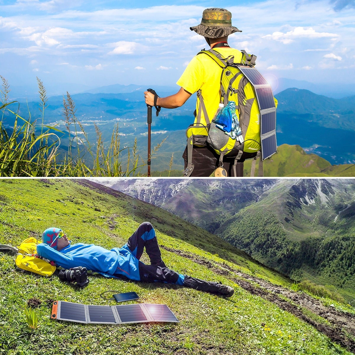 CHOETECH 14W Foldable USB Solar Charger SC004, view 7