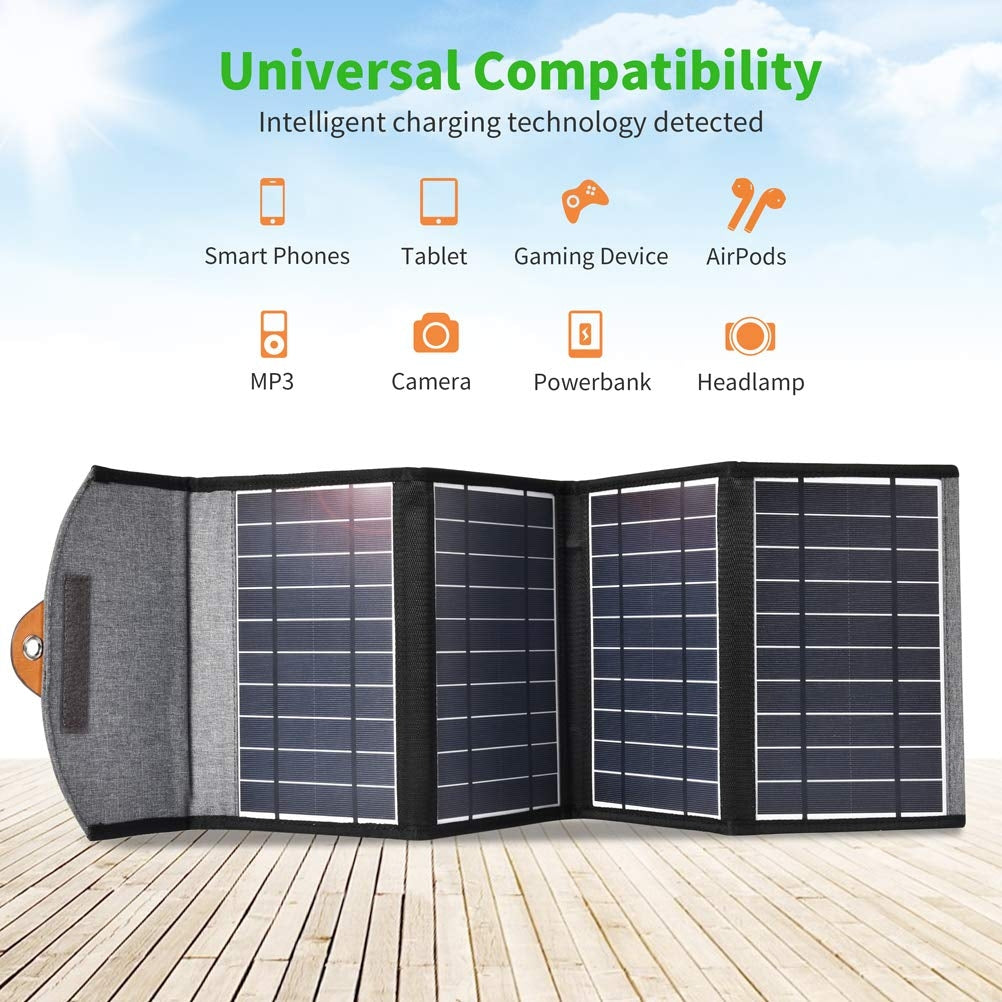 CHOETECH SC005 22W Foldable Solar Charger, view 2