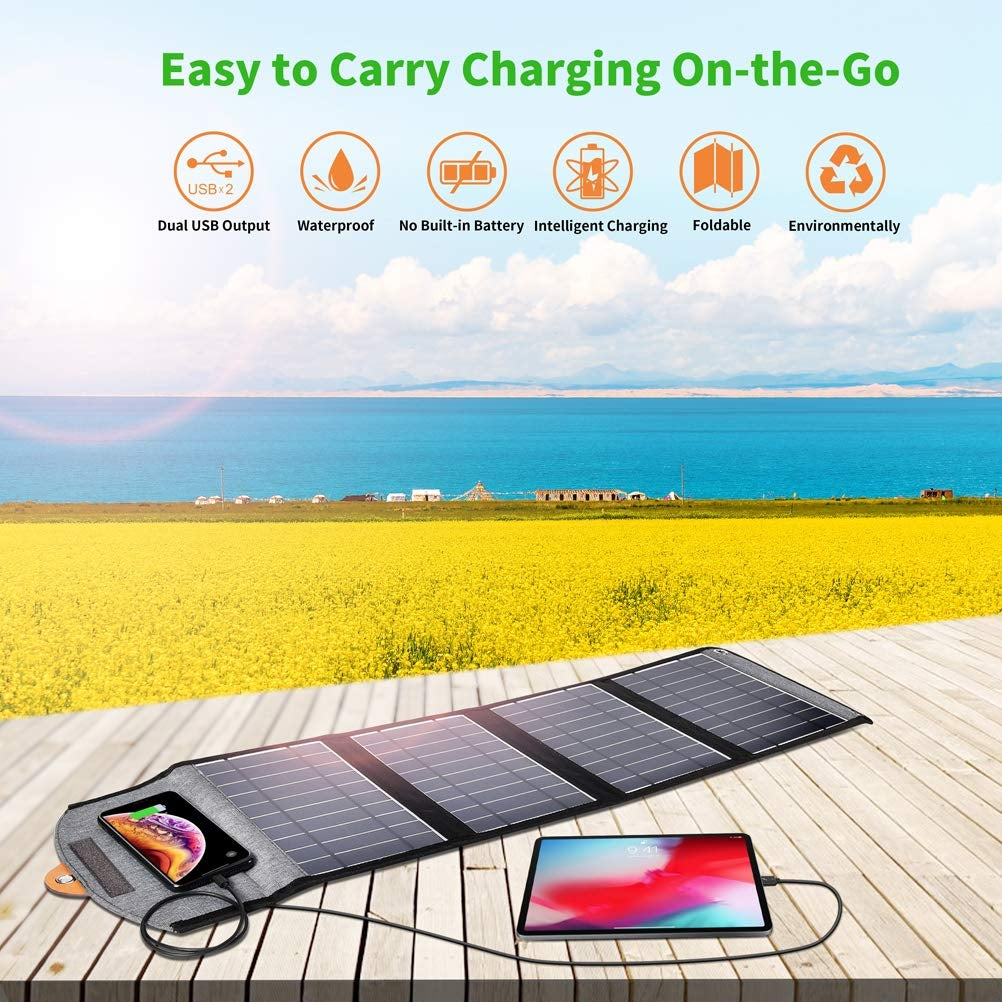 CHOETECH SC005 22W Foldable Solar Charger, view 4