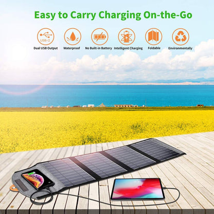 CHOETECH SC005 22W Foldable Solar Charger, view 4