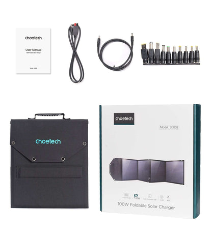 CHOETECH SC009 100W Foldable Solar Charger, view 6
