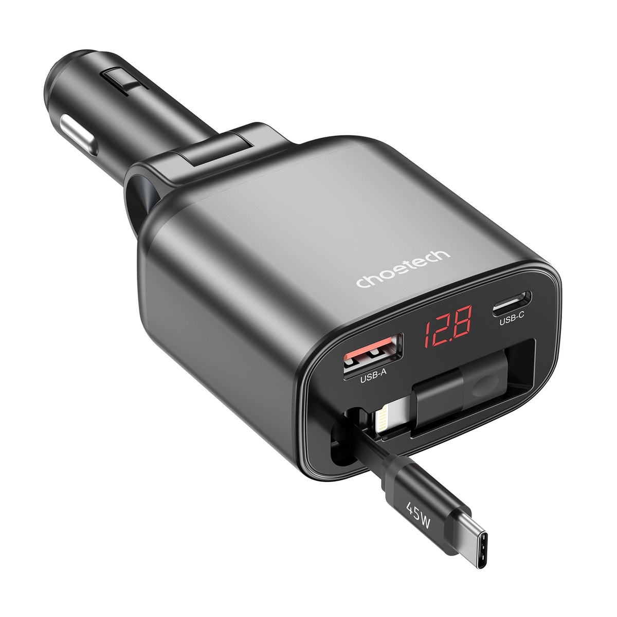 CHOETECH TC0033 105W 3-Port Car Charger, view 3