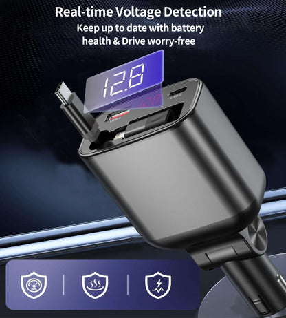 CHOETECH TC0033 105W 3-Port Car Charger, view 7