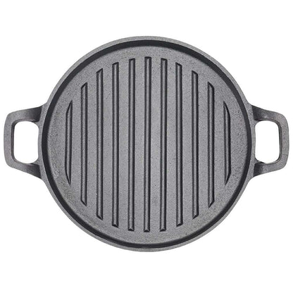 Cast Iron 30cm Round Griddle Plate - Pre-Seasoned