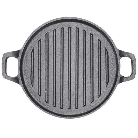 Cast Iron 30cm Round Griddle Plate - Pre-Seasoned