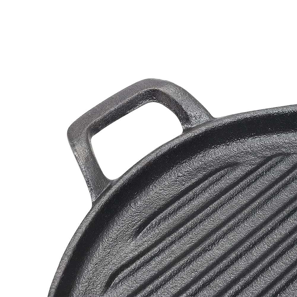 Cast Iron 30cm Round Griddle Plate - Pre-Seasoned, view 5