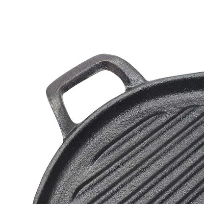 Cast Iron 30cm Round Griddle Plate - Pre-Seasoned, view 5