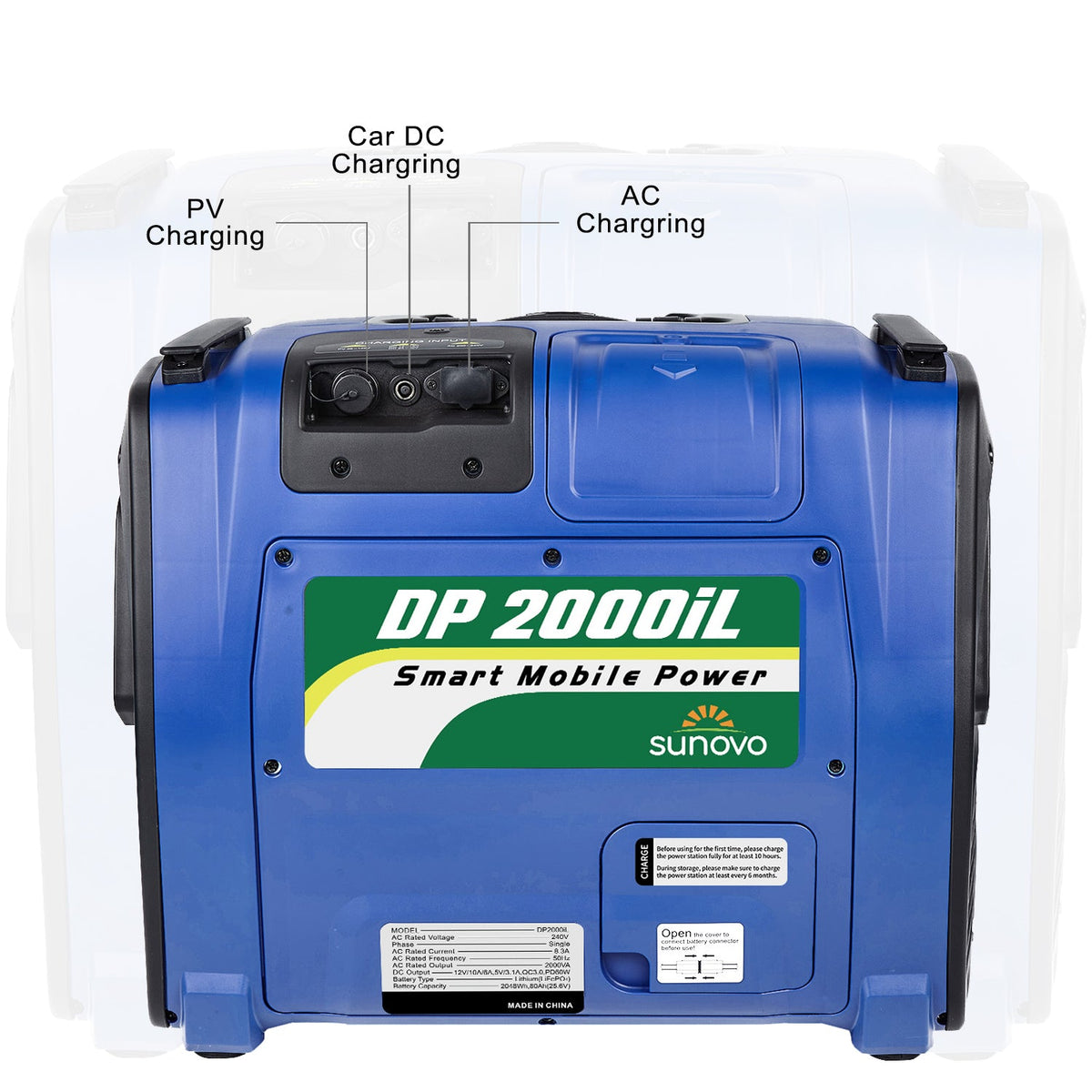 Sunovo 2000VA Portable Power Station 2048Wh, view 6
