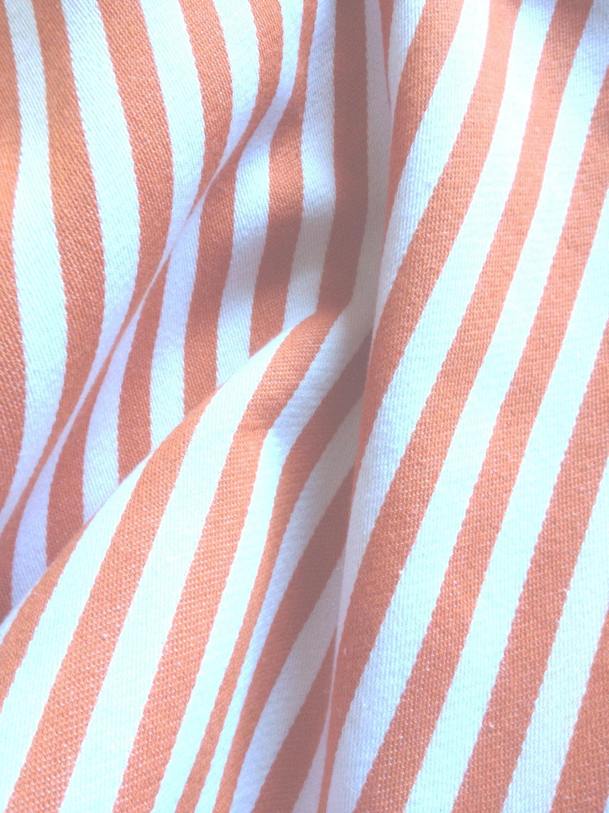 Nautical Stripe Cushion Cover – Orange & White 40x40cm, view 2