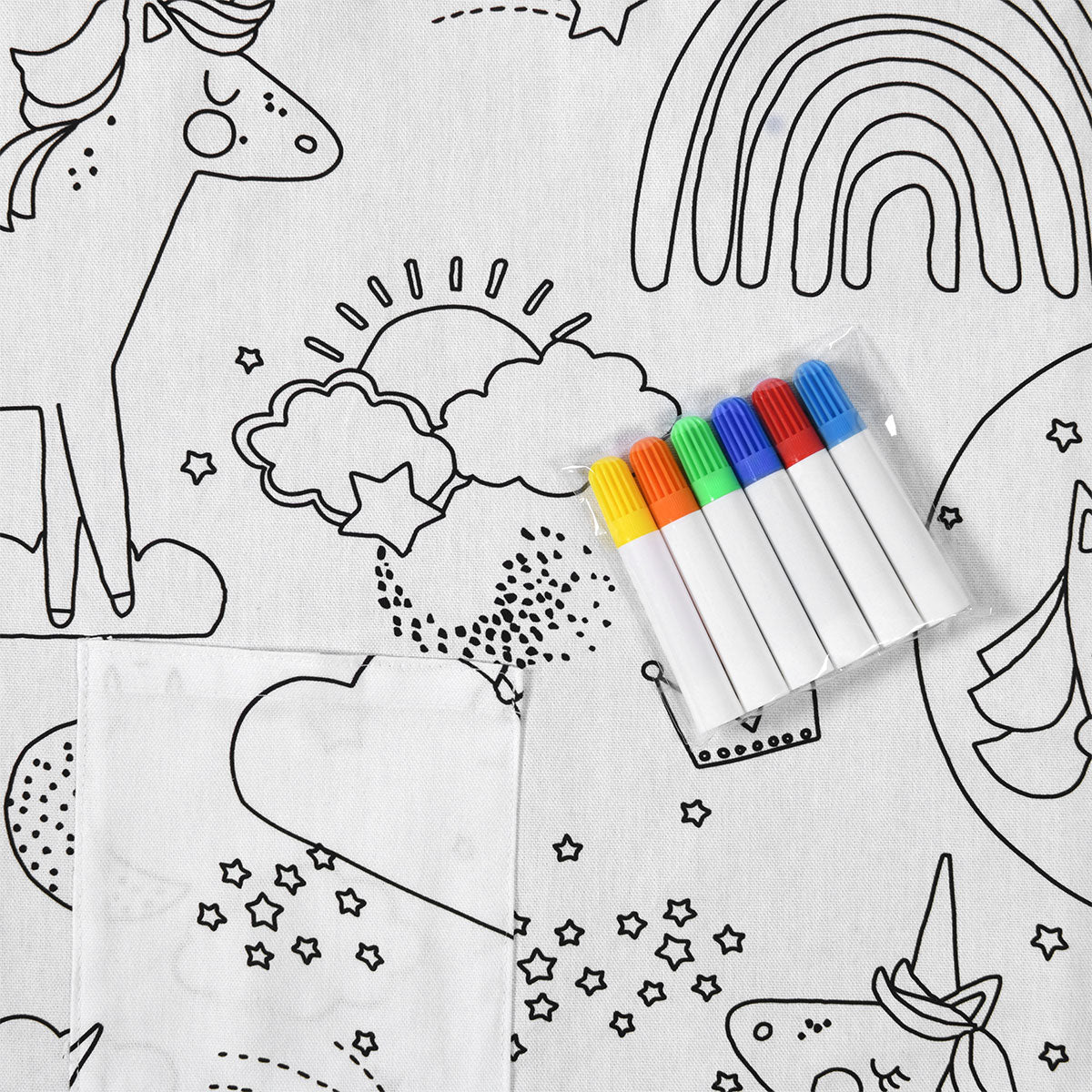 Happy Kids Colour Me In Picnic Blanket 125x125cm, view 4