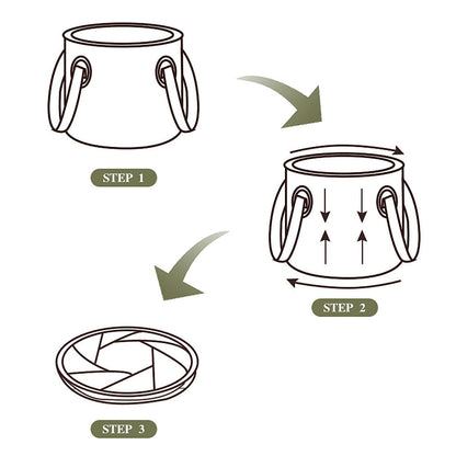 13L Collapsible Camping Bucket - Green, view 7