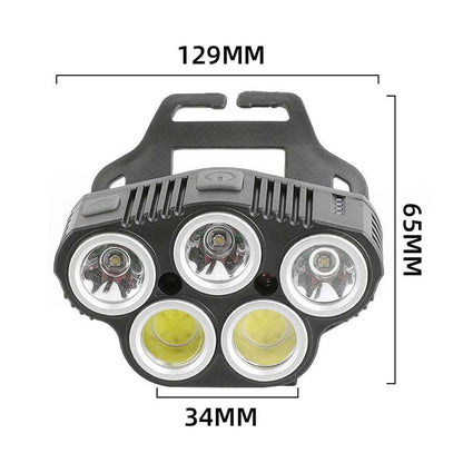 6 Mode USB-C Rechargeable LED Head Torch, view 6