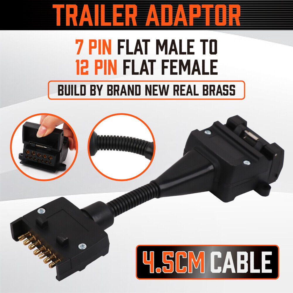 7 Pin to 12 Pin Flat Trailer Adaptor 12V, view 2