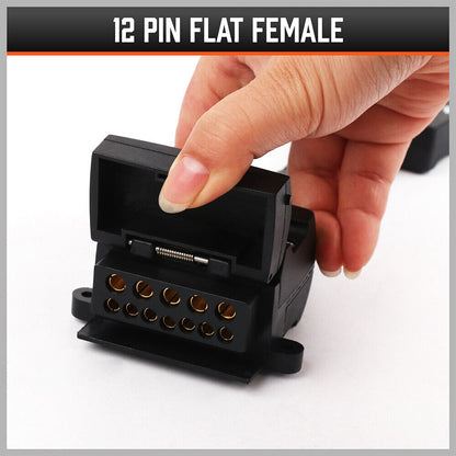 7 Pin to 12 Pin Flat Trailer Adaptor 12V, view 5