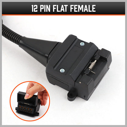 7 Pin to 12 Pin Flat Trailer Adaptor 12V, view 6