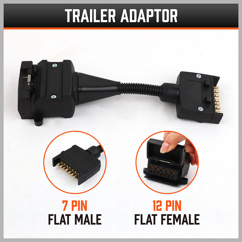 7 Pin to 12 Pin Flat Trailer Adaptor 12V, view 8