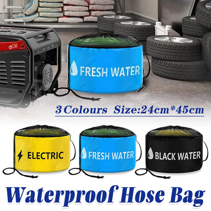 Caravan Hose Storage Bag Blue 24x45cm, view 2