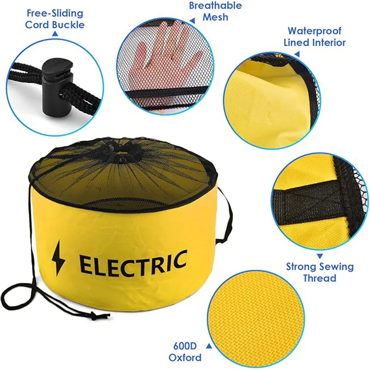 Caravan Hose Storage Bag Blue 24x45cm, view 12