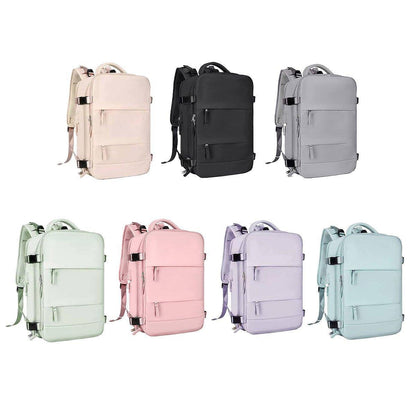Waterproof Travel Backpack with USB Port – Purple, view 2