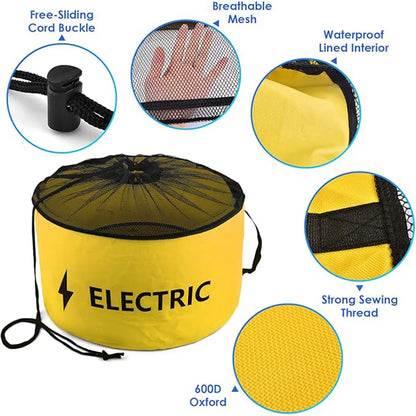 Caravan Hose Storage Bag Yellow 24x45cm, view 12