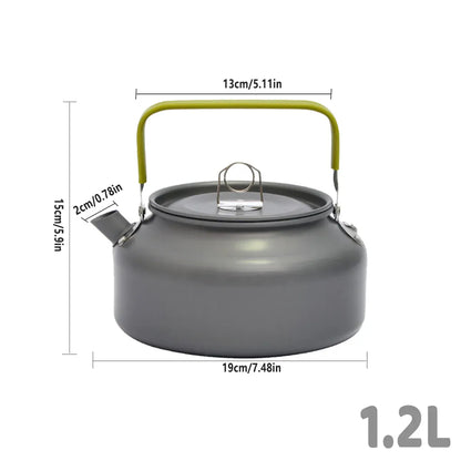 1.2L Aluminium Camping Kettle, view 3