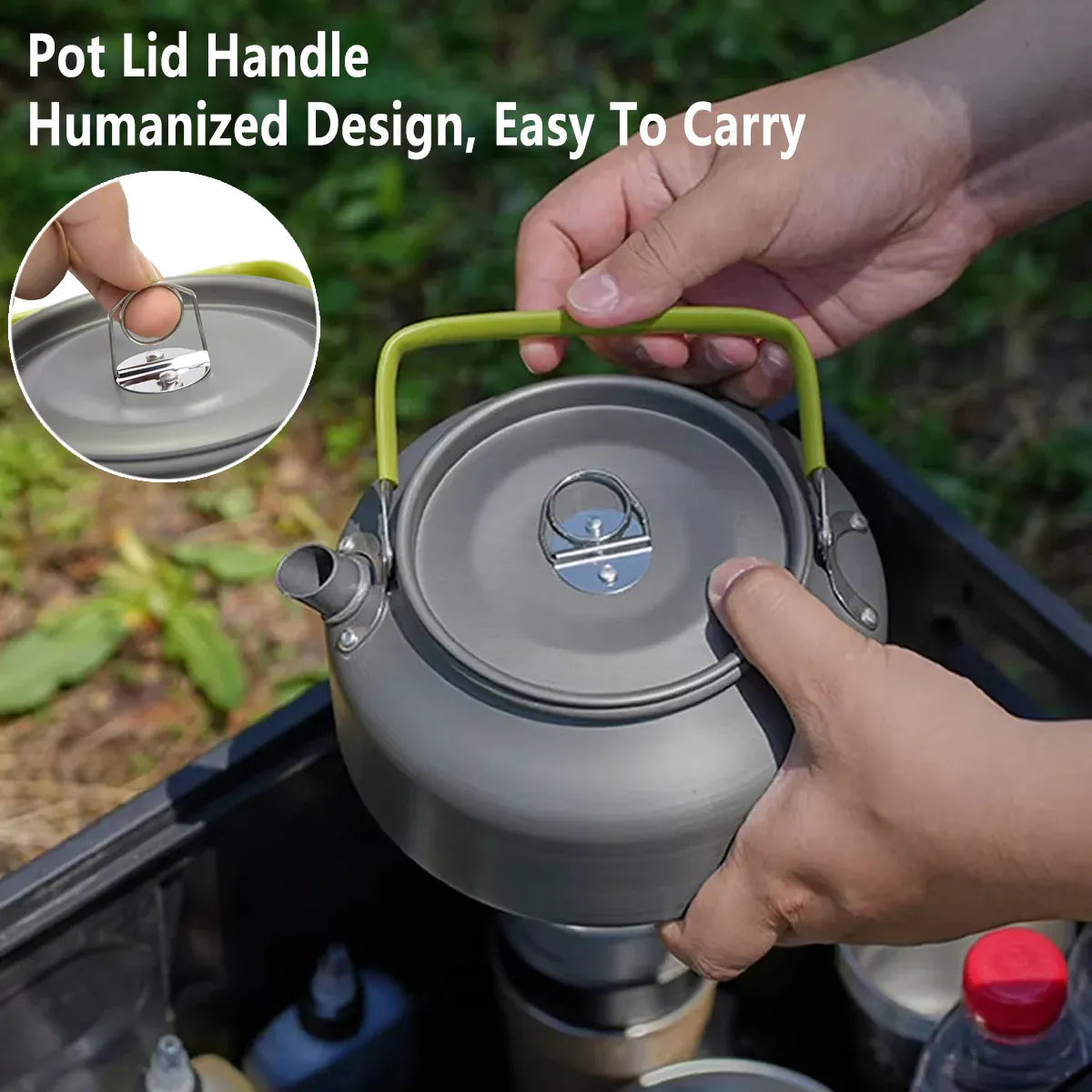 1.2L Aluminium Camping Kettle, view 4