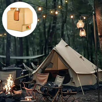 20L Camping Water Container with Tap - Beige, view 11