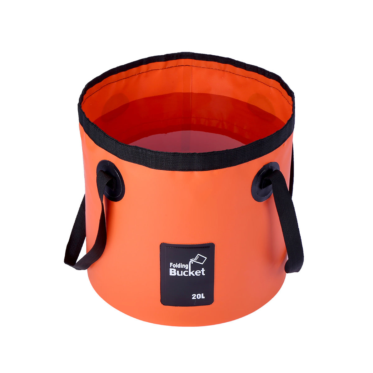 20L Folding Water Bucket – 500D PVC, Yellow, view 9