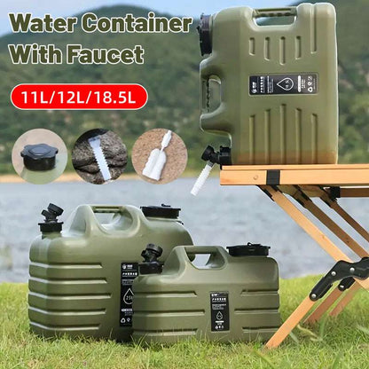 11L Square Water Storage Container with Faucet