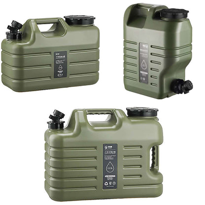 11L Square Water Storage Container with Faucet, view 2