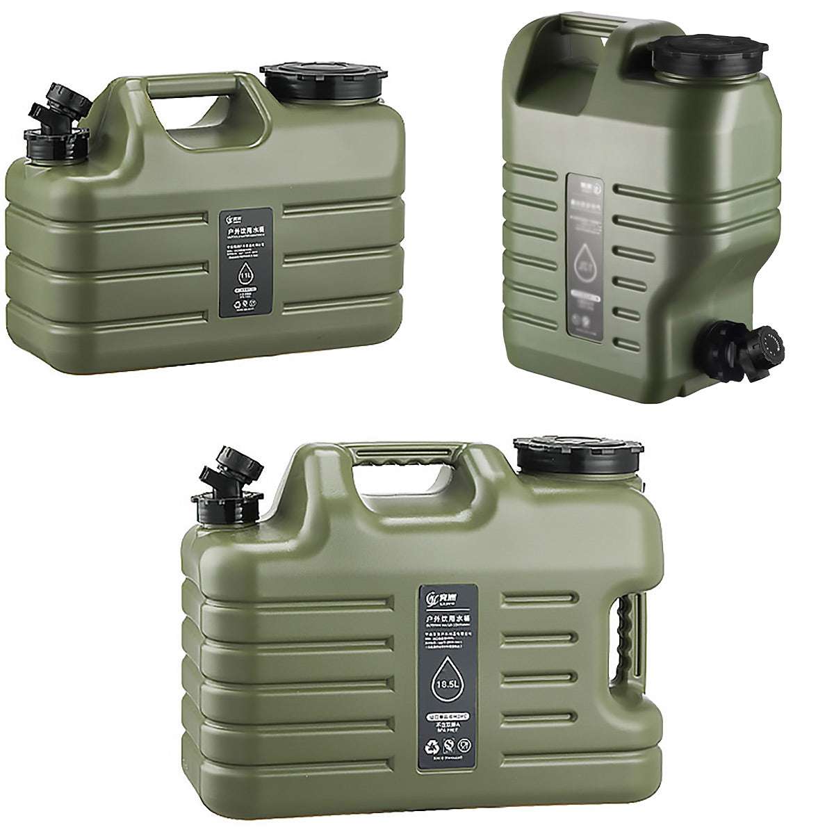 Portable 18L Water Storage Bucket with Faucet, view 2