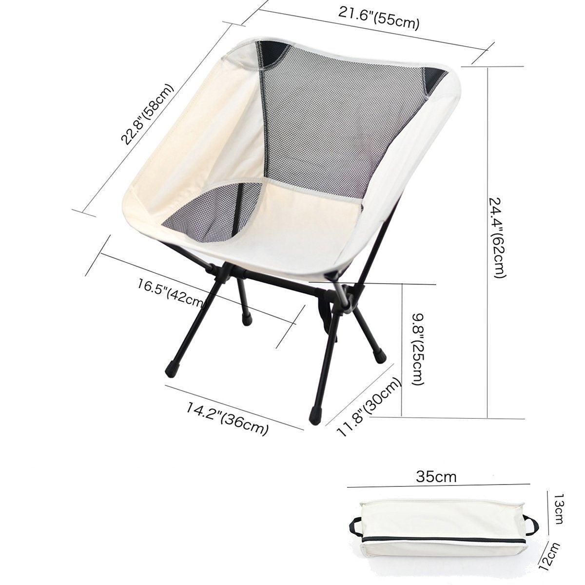 High Back Folding Camping Chair - Dark Blue, view 5