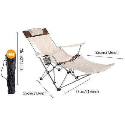 Camp Recliner Chair with Extended Footrest, view 3