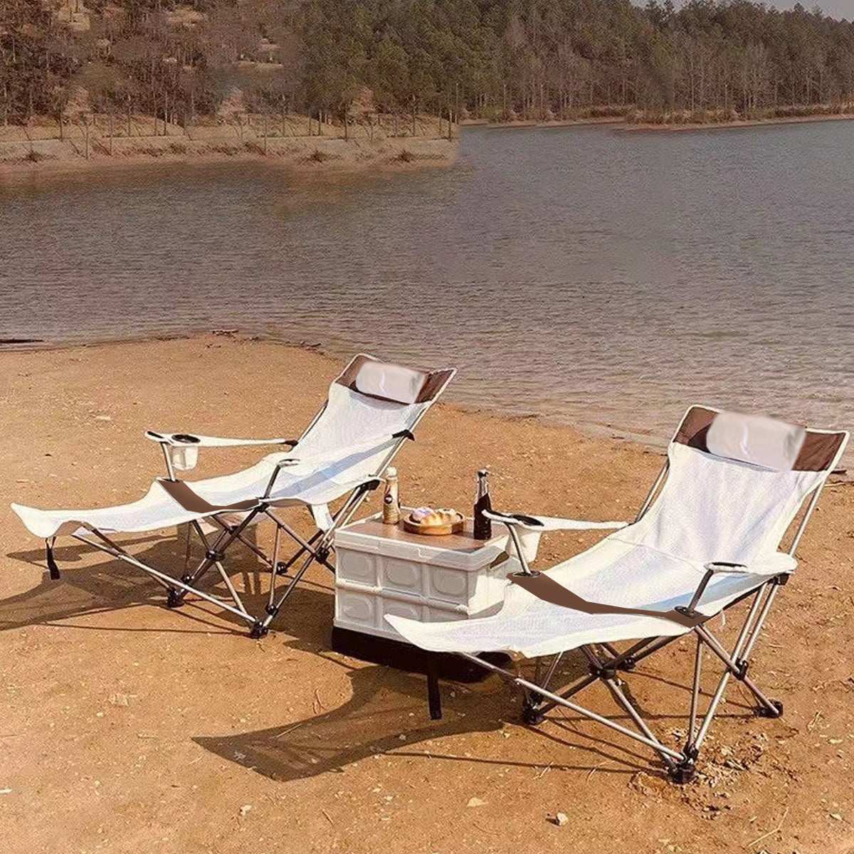 Camp Recliner Chair with Extended Footrest, view 4