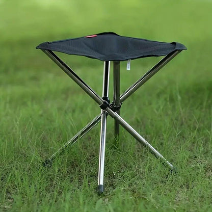 Telescopic Folding Camping Stool – Stainless Steel, view 4