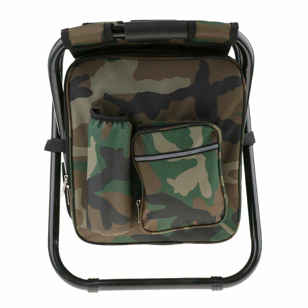 2-in-1 Folding Backpack Chair – Green, view 5