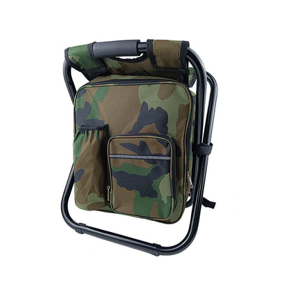 2-in-1 Folding Backpack Chair – Green, view 6