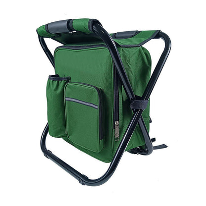 2-in-1 Folding Backpack Chair – Green, view 9