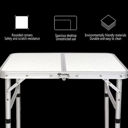 Folding Outdoor Table – Lightweight Aluminium 60x45cm, view 6